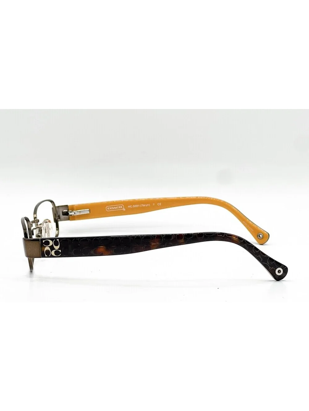 Coach HC 5001 9023 Dark Brown Rectangle Authentic Eyeglass Frames 48-16-135